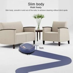 Robot Vacuum Cleaner, 3 IN 1 Floor Vacuum And Mop, Super Suction, 1500Pa Robot Vacuum Cleaner With Mopping Function, Ideal For Pet Hair Hair Dust -Home Appliances Store 67590832 4