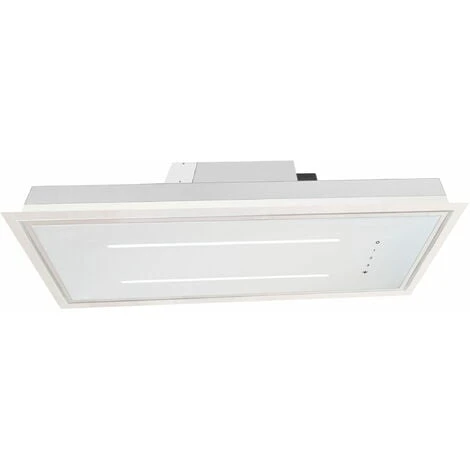 ViandPro - Aria Flush Fit Ceiling Hood 90 X 30 Black - White Glass / White Frame 3 ViandPro - Aria Flush Fit Ceiling Hood 90 X 30 Black - White Glass / White Frame - Image 3
