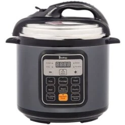 1000W Push-button Stainless Steel Electric Pressure Cooker 13 In 1 Cooking Mode, Stainless Steel Color Grey
