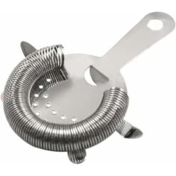 Hawthorne Cocktail Strainer Stainless Steel Bar Strainer Professional 4 Prong Strainer With 100 Wire Spring