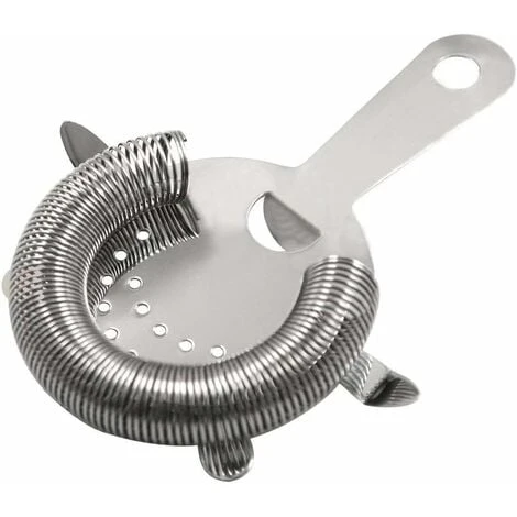 Hawthorne Cocktail Strainer Stainless Steel Bar Strainer Professional 4 Prong Strainer With 100 Wire Spring 1 Hawthorne Cocktail Strainer Stainless Steel Bar Strainer Professional 4 Prong Strainer With 100 Wire Spring