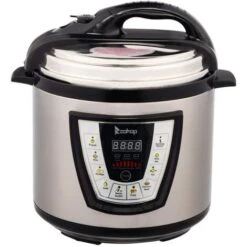 1000W Push-button Stainless Steel Electric Pressure Cooker 13 In 1 Cooking Mode, Stainless Steel Color -A