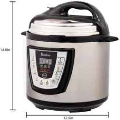 1000W Push-button Stainless Steel Electric Pressure Cooker 13 In 1 Cooking Mode, Stainless Steel Color -A -Home Appliances Store 68154252 5