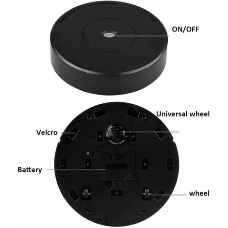 Intelligent Sweeping Robot, Cleaner Sweeping Robot, Household Automatic Intelligent Floor Cleaning Robot Dust Collector Black 2 Intelligent Sweeping Robot, Cleaner Sweeping Robot, Household Automatic Intelligent Floor Cleaning Robot Dust Collector Black - Image 2