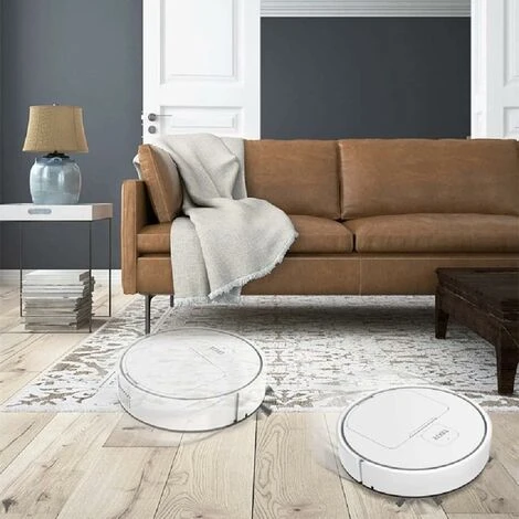 Automatic Robot Cleaner 3 In 1 Intelligent Robot Sweeper Household Lazy Vacuum Cleaner Wireless Cleaning Sweeping Robot, White B 5 Automatic Robot Cleaner 3 In 1 Intelligent Robot Sweeper Household Lazy Vacuum Cleaner Wireless Cleaning Sweeping Robot, White B - Image 5