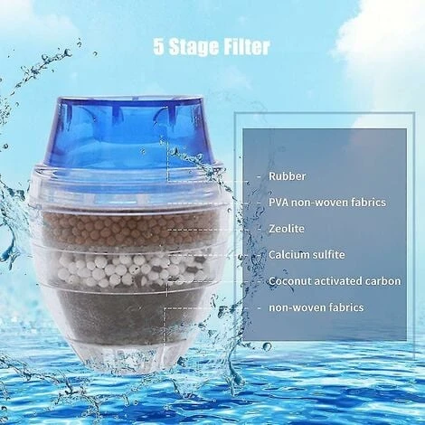 Faucet Water Filter Purifier Kitchen Faucet Filtration Activated Carbon Removes Chlorine Fluoride Heavy Metals Hard Water Softener 2 Faucet Water Filter Purifier Kitchen Faucet Filtration Activated Carbon Removes Chlorine Fluoride Heavy Metals Hard Water Softener - Image 2
