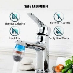 Faucet Water Filter Purifier Kitchen Faucet Filtration Activated Carbon Removes Chlorine Fluoride Heavy Metals Hard Water Softener 9 Faucet Water Filter Purifier Kitchen Faucet Filtration Activated Carbon Removes Chlorine Fluoride Heavy Metals Hard Water Softener -Home Appliances Store 70367410 5