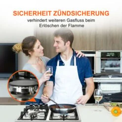 Built-in Gas Cooktop, 4 Burners Stainless Steel Gas Hob Cooker With Flame Failure Protection Gasland Chef GH60SF -Home Appliances Store 71426679 4