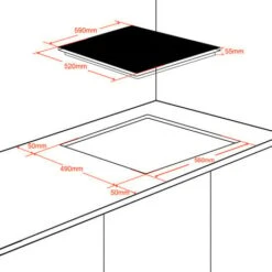Gasland Chef IH603BF 60cm Built-in Induction Hob, 3 Zones Electric Cooktop 5800W, With Slider Touch Control, Boost Function -Home Appliances Store 71426694 5