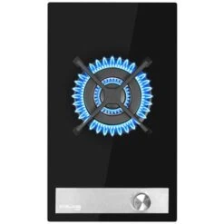 Built-in Gas Hob, Black Tempered Glass Gas Cooktop, 3.4kW Triple Ring Burner Gasland Chef GH12BF
