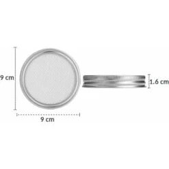 Pack Stainless Steel Sprouting Jar Lid Kit For Excellent Ventilation Wide Mouth Mason Jars Mason Jars For Making -Home Appliances Store 72509571 3