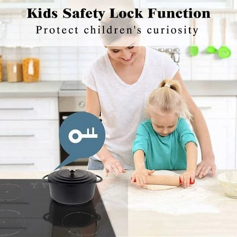 Induction Hob, 4 Zones Built-in Electric Hob 60cm Induction Cooker 6400w Touch Control, Child-safety Lock, Stop&go Function, Hard Wire, No Plug Included 5 Induction Hob, 4 Zones Built-in Electric Hob 60cm Induction Cooker 6400w Touch Control, Child-safety Lock, Stop&go Function, Hard Wire, No Plug Included - Image 5