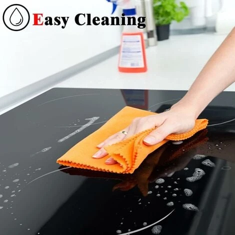 Electric Hob 4 Zone Ceramic Hob 60 Cm With Touch Control 6000W 9 Power Levels Safety Lock Auto Switch Off Safety Residual Heat Indicator Hard Wire, No Plug Included 4 Electric Hob 4 Zone Ceramic Hob 60 Cm With Touch Control 6000W 9 Power Levels Safety Lock Auto Switch Off Safety Residual Heat Indicator Hard Wire, No Plug Included - Image 4