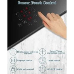 Induction Hob, Karinear 4 Burner Induction Cooker, Built-in Induction Hob, Electric Hob With Touch Control, Timer, Child Lock, 6600W -Home Appliances Store 72566713 4