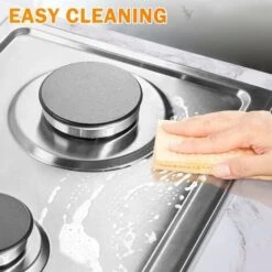 2 Burners Gas Hob, Built-in Gas Cooktop With With Flame Failure Protection 30cm Stainless Steel LPG/NG Convertible Included Plug -Home Appliances Store 72566714 4