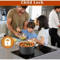 2 Zone Induction Hob, Hobsir Electric Hob 30cm, Built-in Induction Cooker, Touch Control, 9 Heating Levels, Safety Lock, Timer, 3500W, Hard Wire, No Plug Included -Home Appliances Store 73150173 5