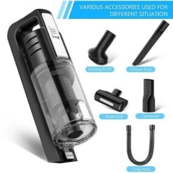 Powerful Car Vacuum Cleaner 5500pa Portable Handheld 100w Wet & Dry Use Rechargeable Home Car Vacuum Cleaner -Home Appliances Store 74691961 5