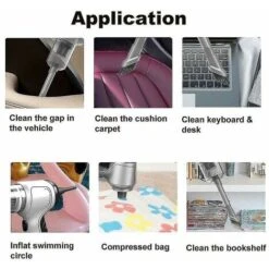 120w Cordless Air Blower Handheld Portable Air Duster Mini 9000pa B - _happyshop -Home Appliances Store 79988150 4