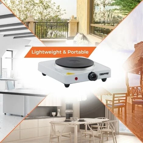 Hot Plate Electric Cooker Single Portable Table Top Kitchen Hob Stove 1000W 4 Hot Plate Electric Cooker Single Portable Table Top Kitchen Hob Stove 1000W - Image 4