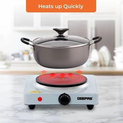 Hot Plate Electric Cooker Single Portable Table Top Kitchen Hob Stove 1000W 5 Hot Plate Electric Cooker Single Portable Table Top Kitchen Hob Stove 1000W - Image 5