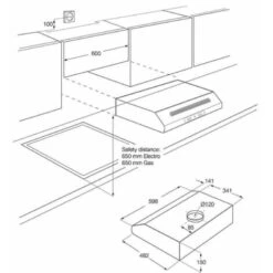 Zanussi Cooker Hood Stainless Steel & Black 5 Zanussi Cooker Hood Stainless Steel & Black -Home Appliances Store 86764652 3