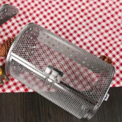 Electric Oven Universal Fitting Kitchen Nuts/Peanuts/Chestnuts Baking Stainless Steel Rotation Roast Cage 2314cm 8 Electric Oven Universal Fitting Kitchen Nuts/Peanuts/Chestnuts Baking Stainless Steel Rotation Roast Cage 2314cm -Home Appliances Store 88294595 4
