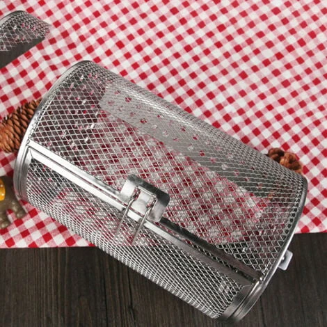 Electric Oven Universal Fitting Kitchen Nuts/Peanuts/Chestnuts Baking Stainless Steel Rotation Roast Cage 2314cm 4 Electric Oven Universal Fitting Kitchen Nuts/Peanuts/Chestnuts Baking Stainless Steel Rotation Roast Cage 2314cm - Image 4