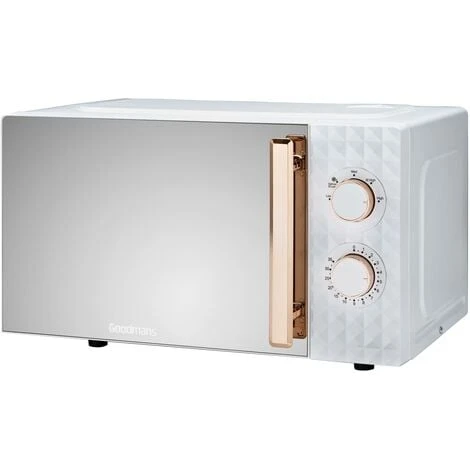 Diamond White And Rose Gold Effect Microwave Capacity 20L Mirror Finish Door 1 Diamond White And Rose Gold Effect Microwave Capacity 20L Mirror Finish Door