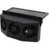 Car Solar Fan, Solar Cooler Exhaust Fan Three Air Outlet Exhaust Fan (Black)