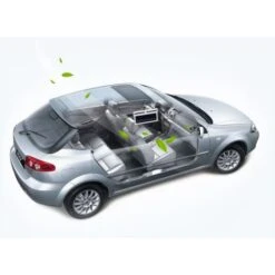 Car Solar Fan, Solar Cooler Exhaust Fan Three Air Outlet Exhaust Fan (Black) -Home Appliances Store 90740204 3