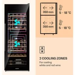 Klarstein Barossa 54 Duo Wine Refrigerator 2 Zones 148 Litres 54 Bottles Touch Display -Home Appliances Store 92536109 3