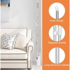 Broom And Dustpan, Dustpan And Brush, Long Brush Handle And Dustpan Are Suitable For Home Kitchen, Office, Hallway Cleaning -Home Appliances Store 92864887 4