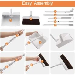 Broom And Dustpan, Dustpan And Brush, Long Brush Handle And Dustpan Are Suitable For Home Kitchen, Office, Hallway Cleaning -Home Appliances Store 92864887 5