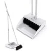 Broom And Dustpan Set, With Magnetic Lock.Broom And Dustpan With Long Handle, 45 Inch Detachable Handle, Used For Cleaning The Kitchen Floor Outside And Inside The House