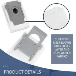 12 Pack Vacuum Cleaner Bags For IRobot Roomba I & S Series I7 I7+/Plus (7550) I3+ (3550) I6+ (6550) I8+ (8550) S9+ (9550) Clean Base Auto Dirt Disposal Bags -Home Appliances Store 92867558 3