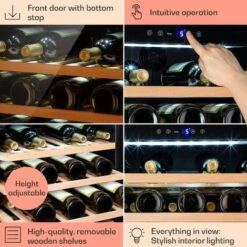 Klarstein Vinsider 52 Built-In Uno Built-In Wine Fridge 52 Bottles 137 Ltr Stainless Steel -Home Appliances Store 93285437 5
