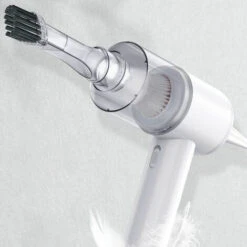 2 In 1 Car Cordless Vacuum Cleaner & Air Blower 2000PA Mini Handheld Dust Buster For Home Office Car Interior, White -Home Appliances Store 93874154 3