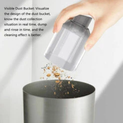 2 In 1 Car Cordless Vacuum Cleaner & Air Blower 2000PA Mini Handheld Dust Buster For Home Office Car Interior, White -Home Appliances Store 93874154 5