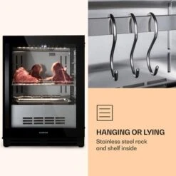 Klarstein Steakhouse Pro 98 Onyx Meat Aging Cabinet 1 Zone 98 L 1-25°C Touch Panorama -Home Appliances Store 94662178 5