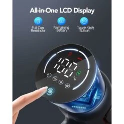 HONITURE Cordless Vacuum Cleaner, 400W 33Kpa Stick Vacuum Cordless With LCD Smart Touchscreen, Max 50mins, 7-Layer Hepa, 6 In 1 Lightweight Hand Held Vacuum For Hardwood Floors,Carpets,Stairs,Pet Hair -Home Appliances Store 95043228 3