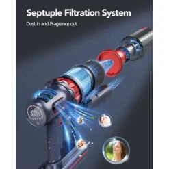 HONITURE Cordless Vacuum Cleaner, 400W 33Kpa Stick Vacuum Cordless With LCD Smart Touchscreen, Max 50mins, 7-Layer Hepa, 6 In 1 Lightweight Hand Held Vacuum For Hardwood Floors,Carpets,Stairs,Pet Hair -Home Appliances Store 95043228 5