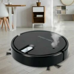 Robot Vacuum Cleaner 5 In 1 Cordless Vacuum Cleaner With LED Mood Lights Humidifying Vacuum Cleaner COLOR: Black