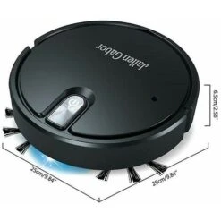 Robot Vacuum Cleaner 5 In 1 Cordless Vacuum Cleaner With LED Mood Lights Humidifying Vacuum Cleaner COLOR: Black -Home Appliances Store 95312332 4