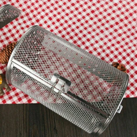 Kitchen Nuts/Peanuts/Chestnuts Baking Stainless Steel Rotating Roast CageElectric Oven Universal Fitting 2314cm 4 Kitchen Nuts/Peanuts/Chestnuts Baking Stainless Steel Rotating Roast CageElectric Oven Universal Fitting 2314cm - Image 4