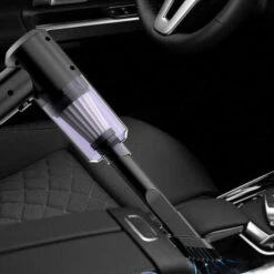 120W/20000Pa Powerful Suction Portable Car Vacuum Cleaner Foldable Cordless Vacuum Cleaner Pet Hair Removal Utility Vacuum Cleaner For Home Office Car Cleaning,Black -Home Appliances Store 96000418 4