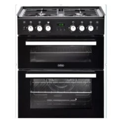 Belling 602DITCPRLPGBLK Drop In Static 60cm Double Oven - LPG Gas - 444410625