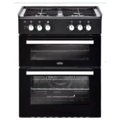 Belling 602DITCLPGBLK Drop In Static 60cm Double Oven - LPG Gas - 444410622