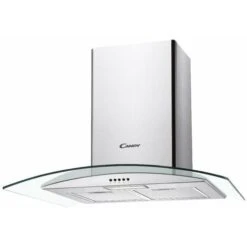 Candy CGM70NX 70cm Curved Glass Chimney Cooker Hood Stainless Steel
