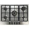 70cm Built In LPG 5 Burner Gas Hob In Stainless Steel - DOMAPP70CPSSLPG