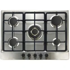 70cm Built In LPG 5 Burner Gas Hob In Stainless Steel - DOMAPP70CPSSLPG
